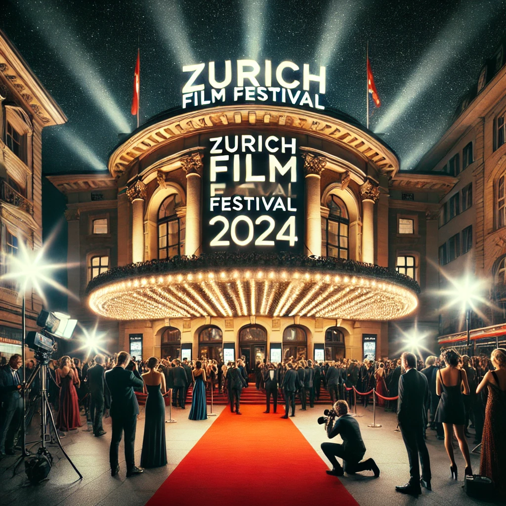 DALL·E 2024-09-17 08.20.06 - A glamorous night-time scene at the Zurich Film Festival 2024