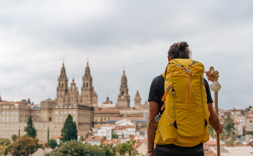 Ein Blick auf Santiago de Compostela