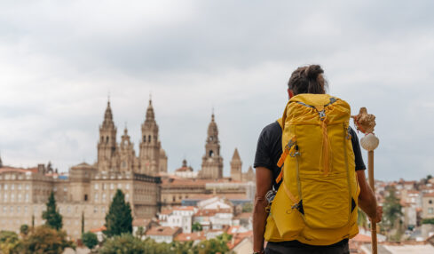 Ein Blick auf Santiago de Compostela