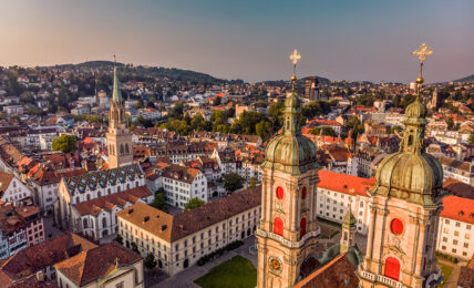 Blick auf die Stadt St. Gallen