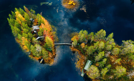 Herbststimmung in finnisch Lappland.