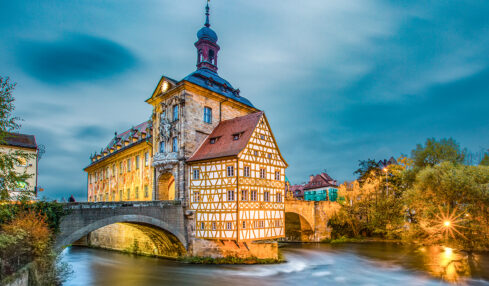 Das Alte Rathaus Bambergs in Oberfranken