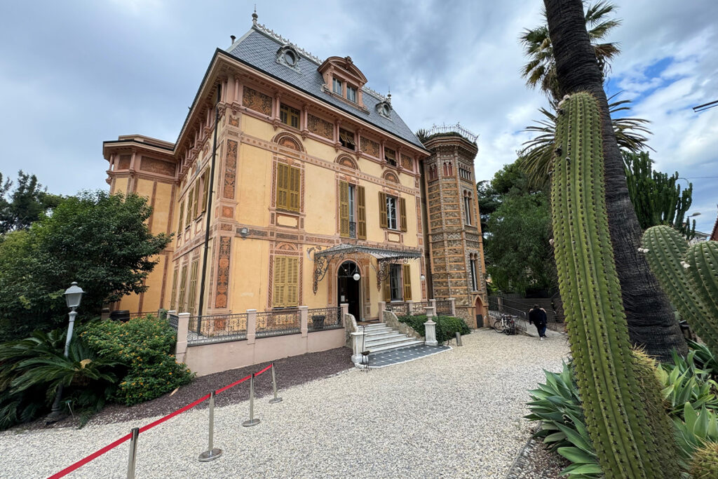 Die Villa von Alfred Nobel in Sanremo.