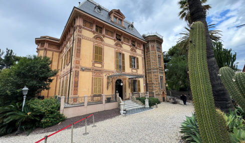 Die Villa von Alfred Nobel in Sanremo.